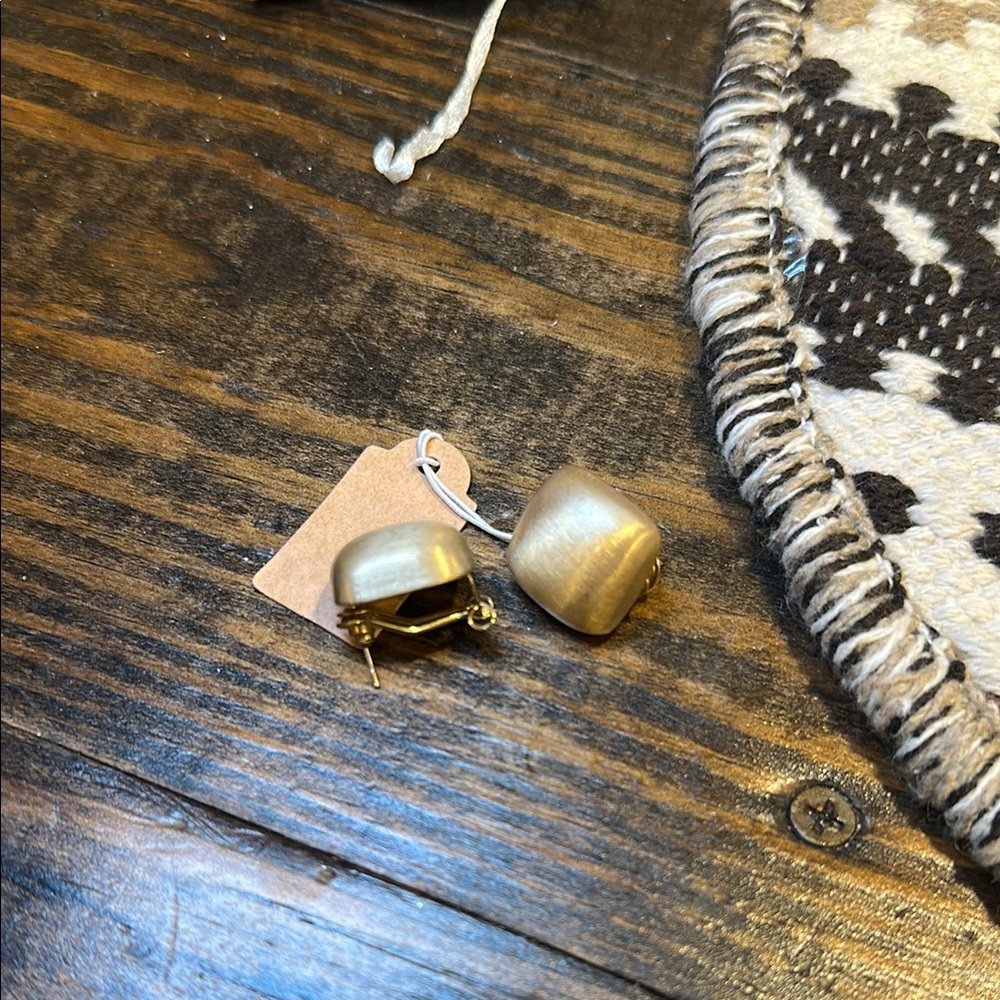 Vintage Gold Clip-On Earrings